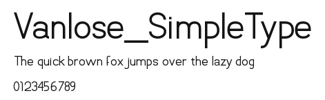 Vanlose_SimpleType Preview
