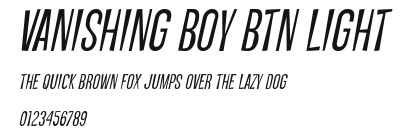 Vanishing Boy BTN Light Preview