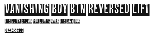 Vanishing Boy BTN Reversed Lift Preview