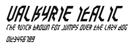 Valkyrie Italic Preview