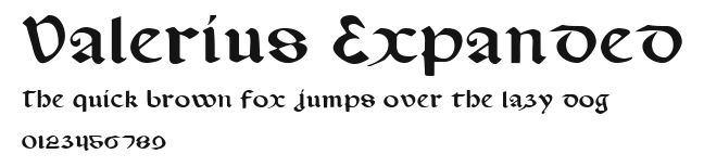Valerius Expanded Preview