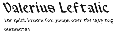 Valerius Leftalic Preview