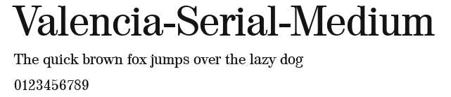 Valencia-Serial-Medium Preview