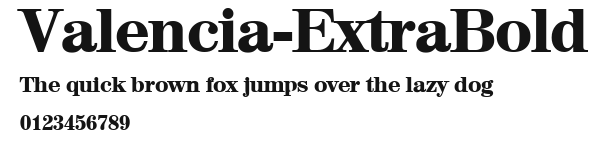 Valencia-ExtraBold Preview