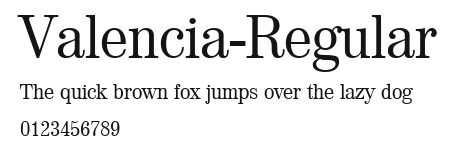 Valencia-Regular Preview
