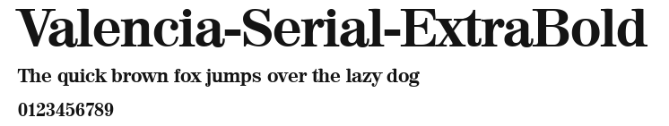 Valencia-Serial-ExtraBold Preview