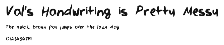 Val's Handwriting is Pretty Messy Preview