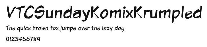 VTCSundayKomixKrumpled Preview