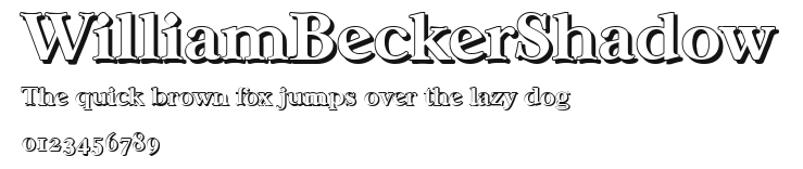 WilliamBeckerShadow Preview