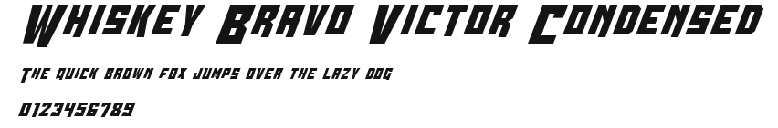 Whiskey Bravo Victor Condensed.ttf