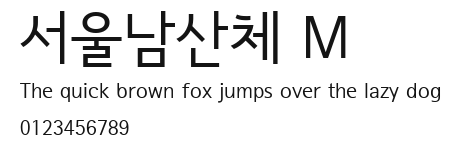 서울남산체 M.ttf