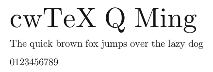 cwTeX Q Ming.ttf