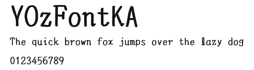 YOzFontKA.ttc [TrueType Collection]