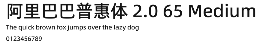 阿里巴巴普惠体 2.0 65 Medium.ttf