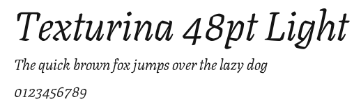 Texturina 48pt Light.ttf