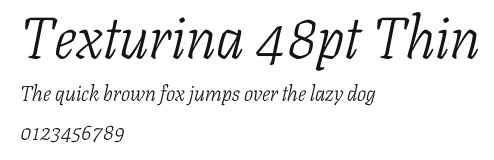Texturina 48pt Thin.ttf