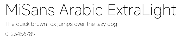 MiSans Arabic ExtraLight.otf