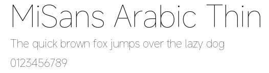 MiSans Arabic Thin.ttf