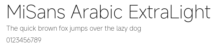 MiSans Arabic ExtraLight.ttf