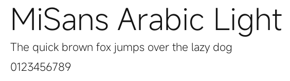 MiSans Arabic Light.otf