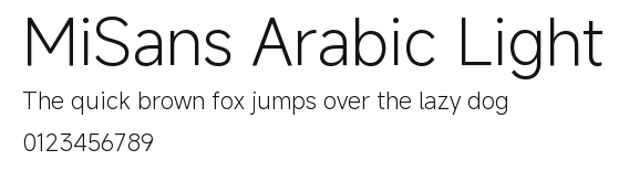 MiSans Arabic Light.ttf
