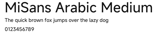MiSans Arabic Medium.otf