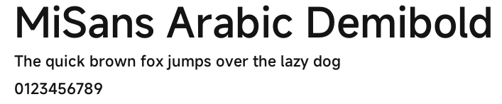 MiSans Arabic Demibold.otf