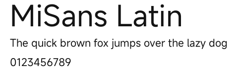 MiSans Latin.otf