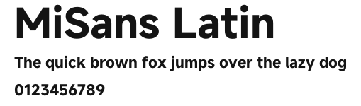 MiSans Latin.otf