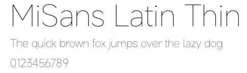 MiSans Latin Thin.otf