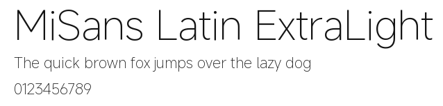 MiSans Latin ExtraLight.ttf