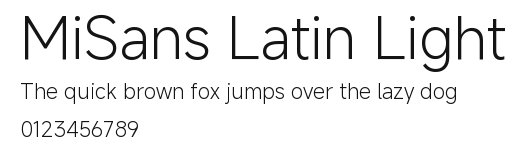 MiSans Latin Light.ttf