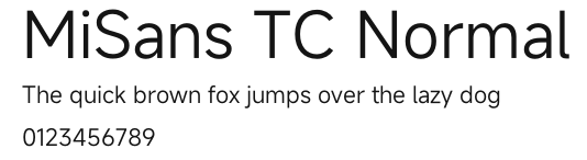 MiSans TC Normal.otf