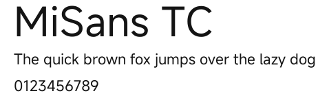 MiSans TC.ttf