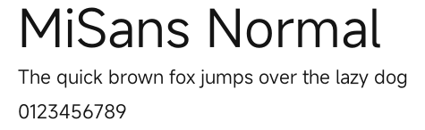 MiSans Normal.otf