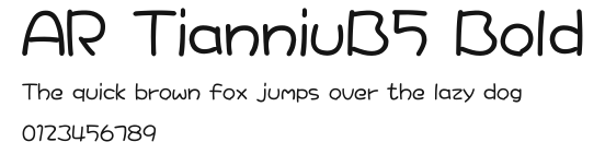 AR TianniuB5 Bold.ttf