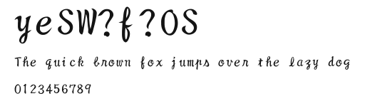 yeSW?f?OS.TTF